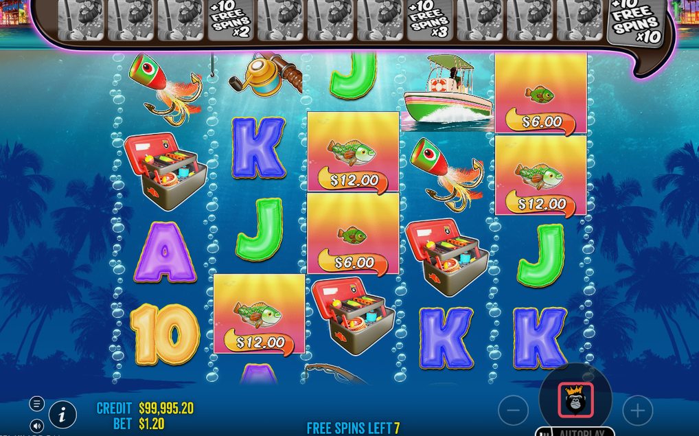 Free spins med pengarsymboler på skärmen